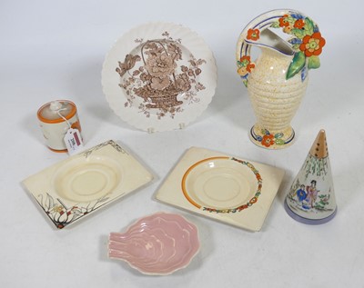 Lot 208 - A collection of ceramics, to include a Clarice...