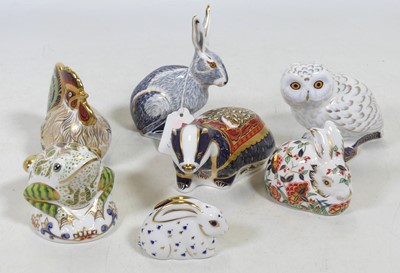Lot 219 - A collection of seven Royal Crown Derby...