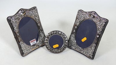 Lot 243 - A pair of Elizabeth II silver photograph...