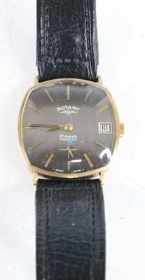 Lot 483 - A gent's Rotary 9ct gold cased manual wind...