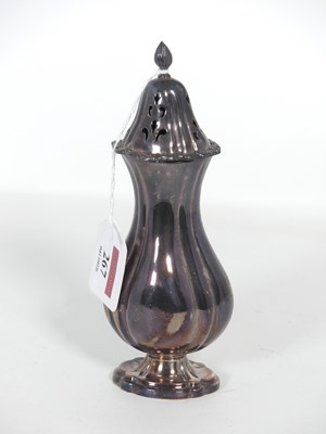 Lot 267 - An Elizabeth II silver sugar caster, of fluted...