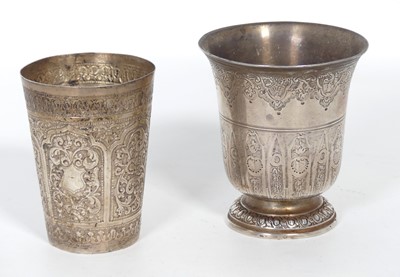 Lot 270 - A 19th century continental silver tulip...