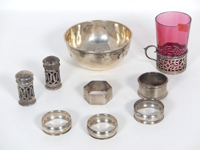 Lot 273 - A George V silver coffee can sleeve, of...