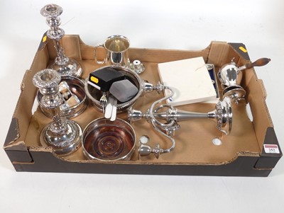 Lot 252 - A collection of silver plated wares, to...