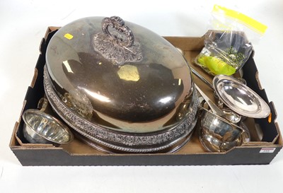 Lot 255 - A collection of silver plated wares, to...