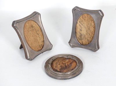 Lot 278 - A pair of George V silver-clad easel...