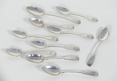 Lot 282 - A set of six George III silver grapefruit...