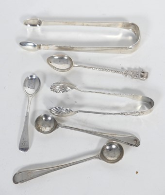 Lot 289 - A pair of Edwardian silver sugar nips, having...