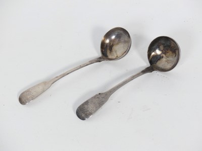 Lot 292 - A near-pair of William IV Scottish silver...