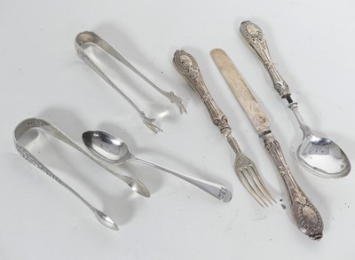 Lot 294 - A Victorian silver three-piece christening set,...