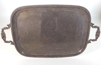Lot 264 - A 19th century silver plated twin handled...