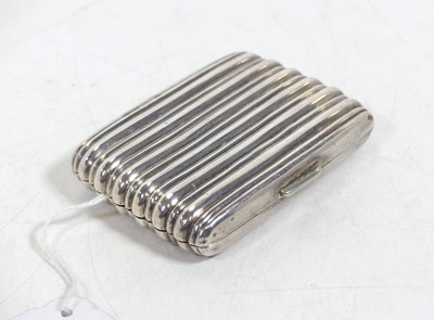 Lot 314 - A Victorian silver pocket cigarette case of...