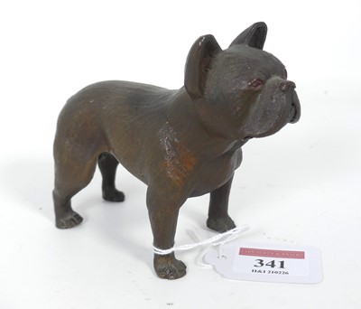 Lot 341 - A cast bronze figure of a standing French...