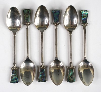 Lot 123 - A set of six mid-20th century sterling silver...