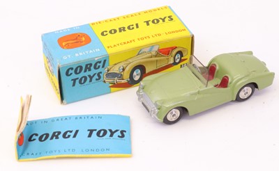 Lot 267 - Corgi Toys No. 305 Triumph TR3 Sports Car,...