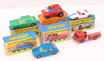 Lot 279 - Matchbox Superfast group of five diecasts to...