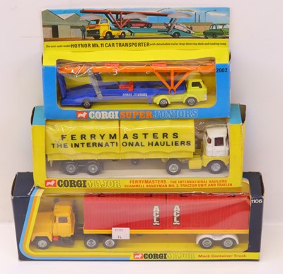 Lot 264 - Corgi Toys group of 3 haulage diecasts to...