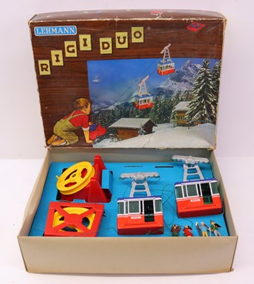 Lot 473 - Lechmann Rigi Duo plastic Cable Car Set,...