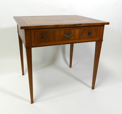 Lot 2425 - An 18th century continental walnut and inlaid...