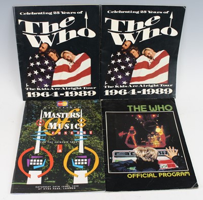 Lot 1138 - The Who - a collection of concert programmes...