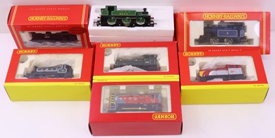 Lot 142 - Seven small Hornby 00 gauge locos to include a...