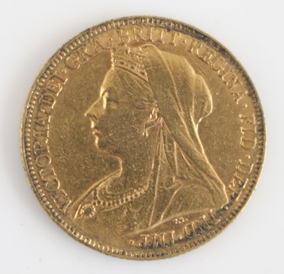 Lot 268 - Great Britain, 1900 gold full sovereign,...