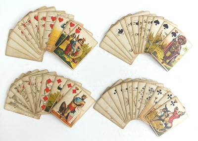 Lot 2266 - A near-complete pack of 19th century German...