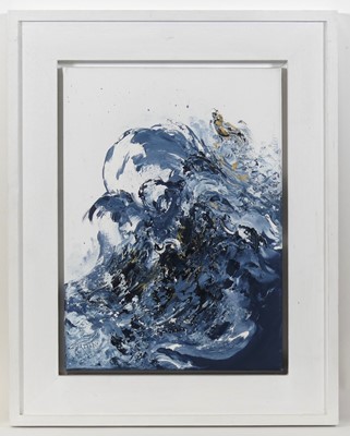 Lot 376 - Maggi Hambling (b.1945) - Wave & leaping fish,...
