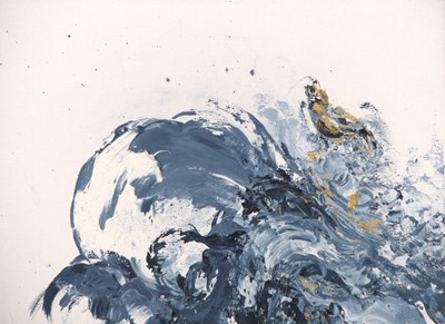 Lot 376 - Maggi Hambling (b.1945) - Wave & leaping fish,...