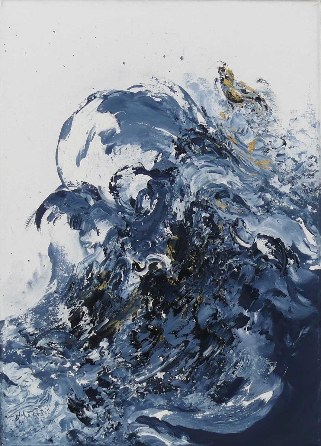 Lot 376 - Maggi Hambling (b.1945) - Wave & leaping fish,...