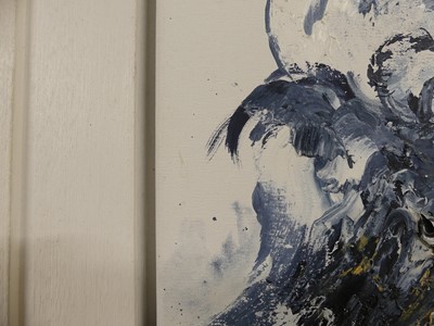 Lot 376 - Maggi Hambling (b.1945) - Wave & leaping fish,...