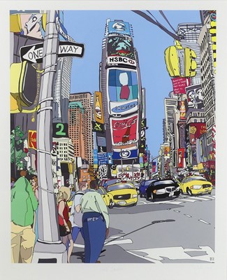 Lot 357 - Dylan Izaak (b.1971) - Times Square, giclee,...