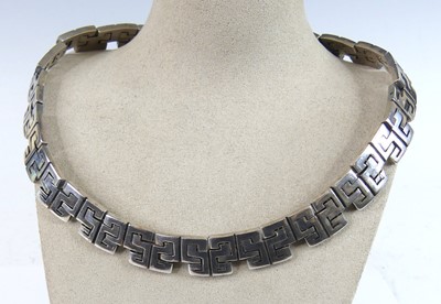 Lot 148 - Two Mexican sterling silver linked...