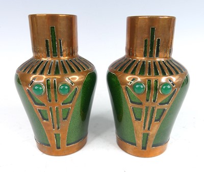 Lot 82 - A pair of Austrian Secessionist 'Aventurine'...