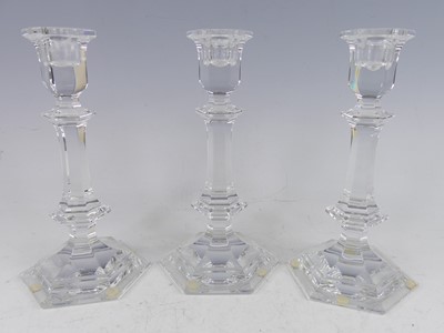 Lot 81 - A set of three Baccarat 'Versailles' crystal...