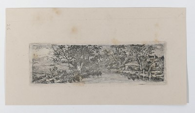 Lot 2339 - John Crome (1768-1821) - Farm Buildings by a...