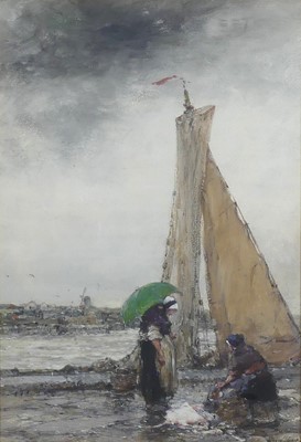 Lot 2356 - English School (19th century) - Fisherwomen on...
