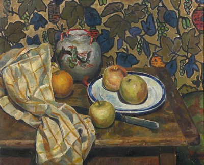 Lot 282 - British School (20th century) - Apples and a...