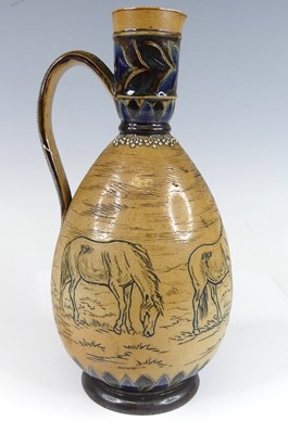 Lot 2055 - Hannah Barlow (1851-1916) for Doulton Lambeth -...