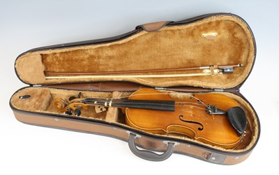 Lot 1246 - An early 20th century Continental violin,...