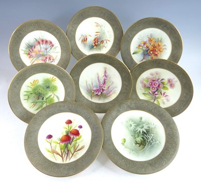 Lot 2056 - A Royal Worcester Australian Flower series...
