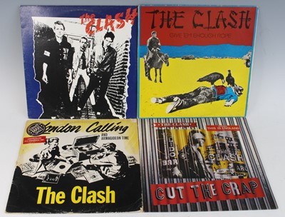 Lot 1349 - The Clash, a collection of three LP's and one...