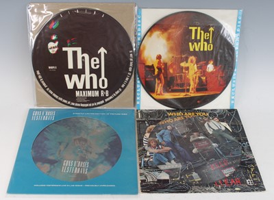 Lot 1383 - A collection of six 12" picture discs to...