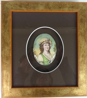 Lot 2293 - Late 18th century school - Bust portrait of a...