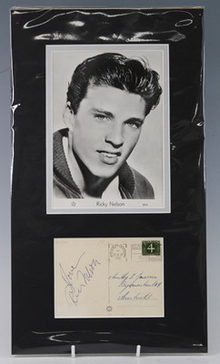 Lot 1262 - Ricky Nelson, a postcard with Arnhem Station...