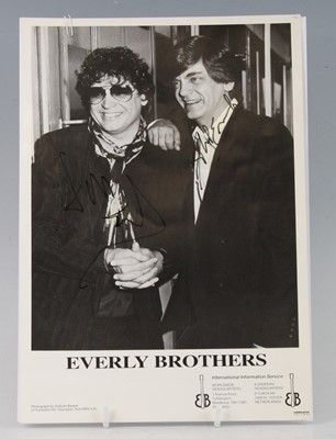 Lot 1398 - A collection of Everly Brothers signed...