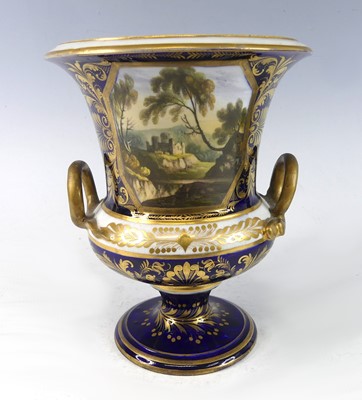 Lot 2038 - An early 19th century Derby porcelain campagna...