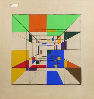 Lot 372 - M O'Rourke (20th century) - Geometric study...