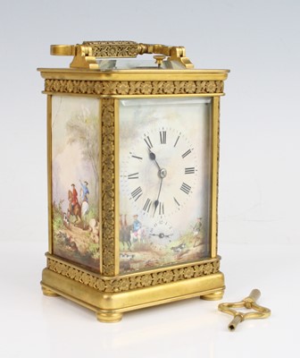 Lot 2382 - A late 19th century French gilt brass and...