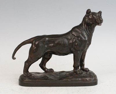 Lot 2276 - Donat Motte - Wildcat, bronze, signed to the...